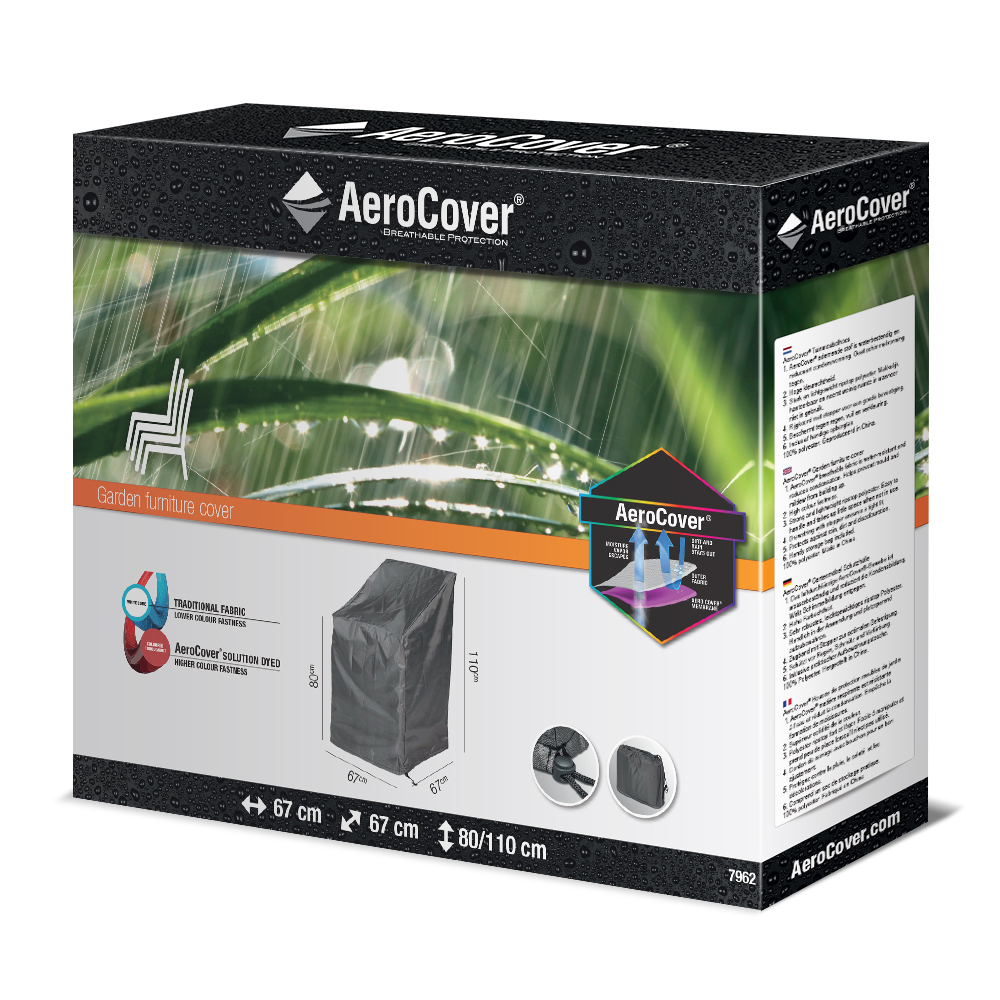 Telo Coprisedia Da Giardino 7962 67x67x110 Aerocover Grigio Homms