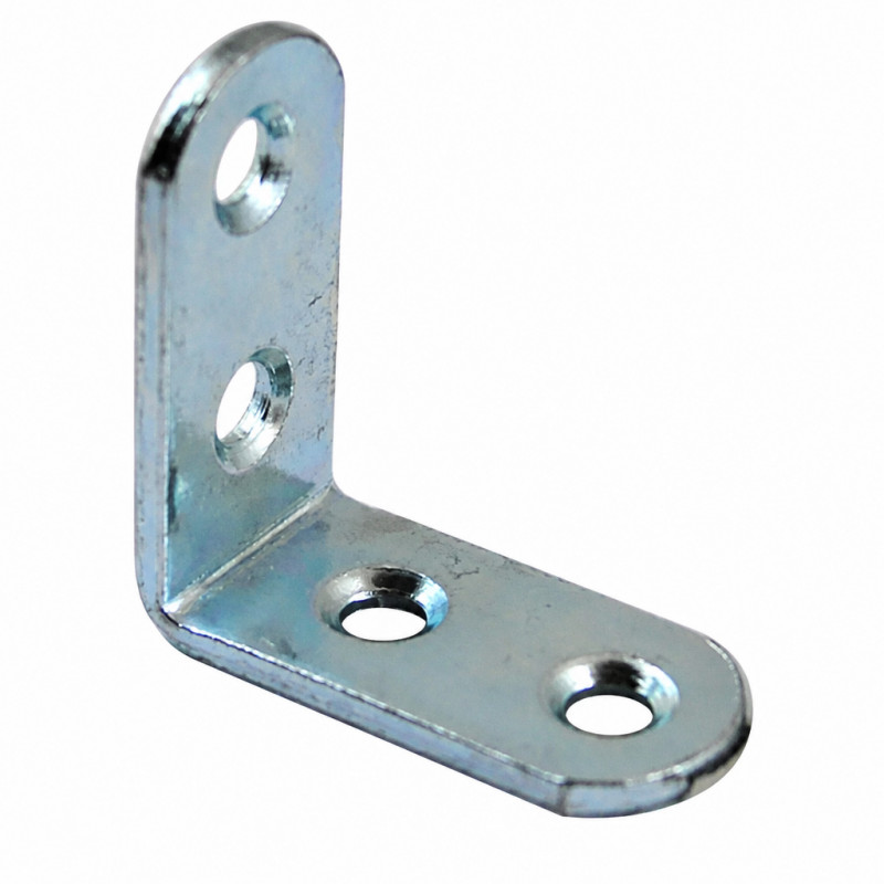Cime Supporto Per Sedia Con Estremità Rotonda, 30x30x15 Mm, Acciaio Galvanizzato