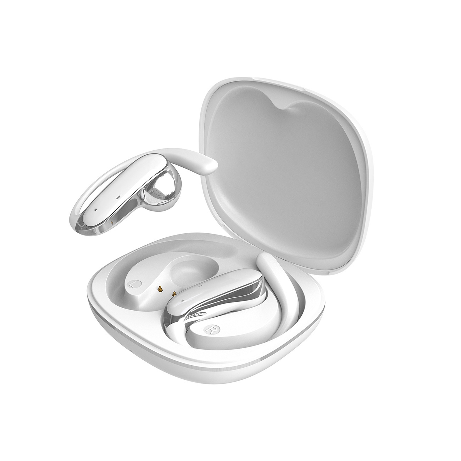 Dudao Słuchawki Słuchawki U17Z Bluetooth 5.3 OWS z zausznikami - białe (6 h, Kabellos), Kopfhörer, Weiss - Bild 4