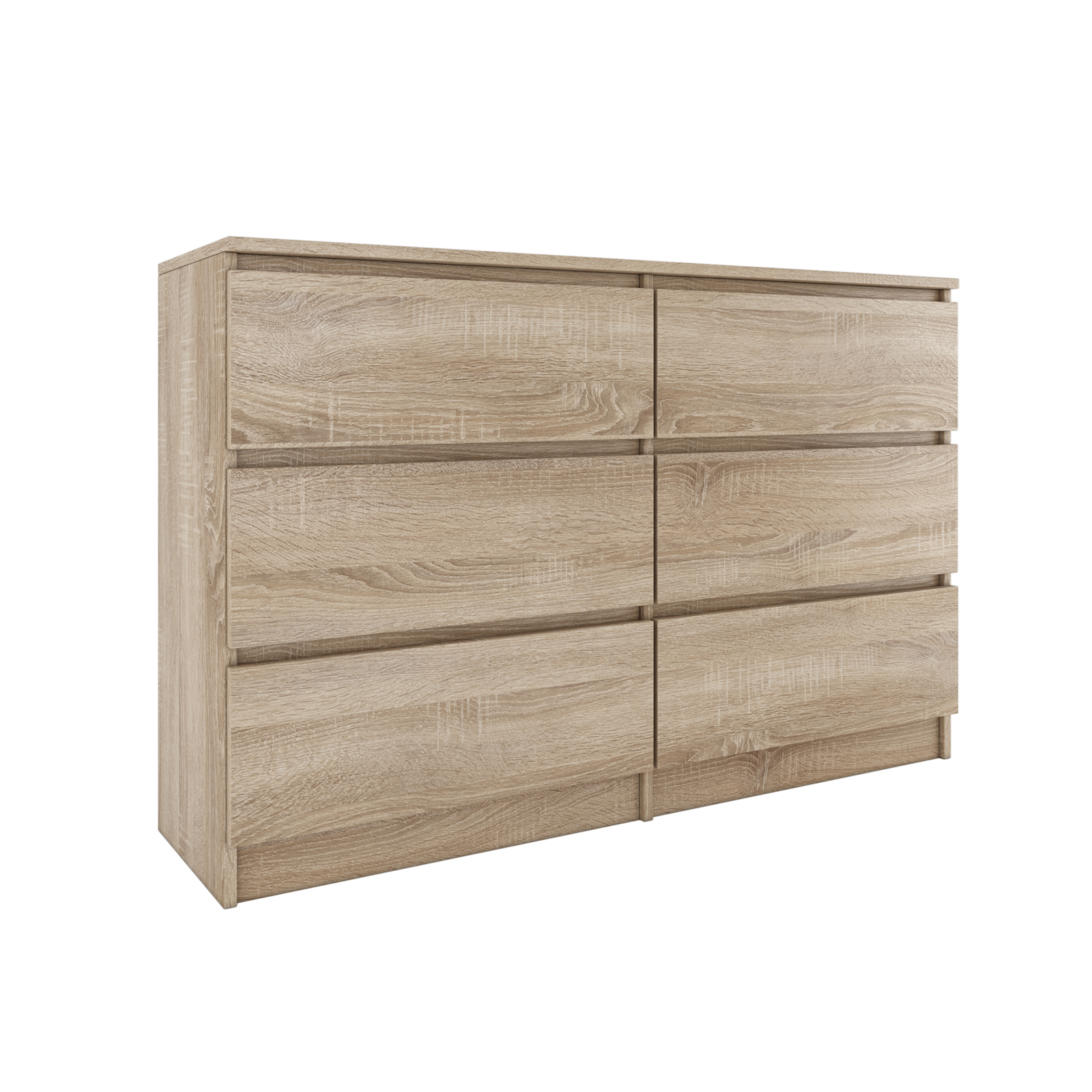Hucoco - Milan - Commode Contemporaine Chambre/salon/bureau 30x120x77