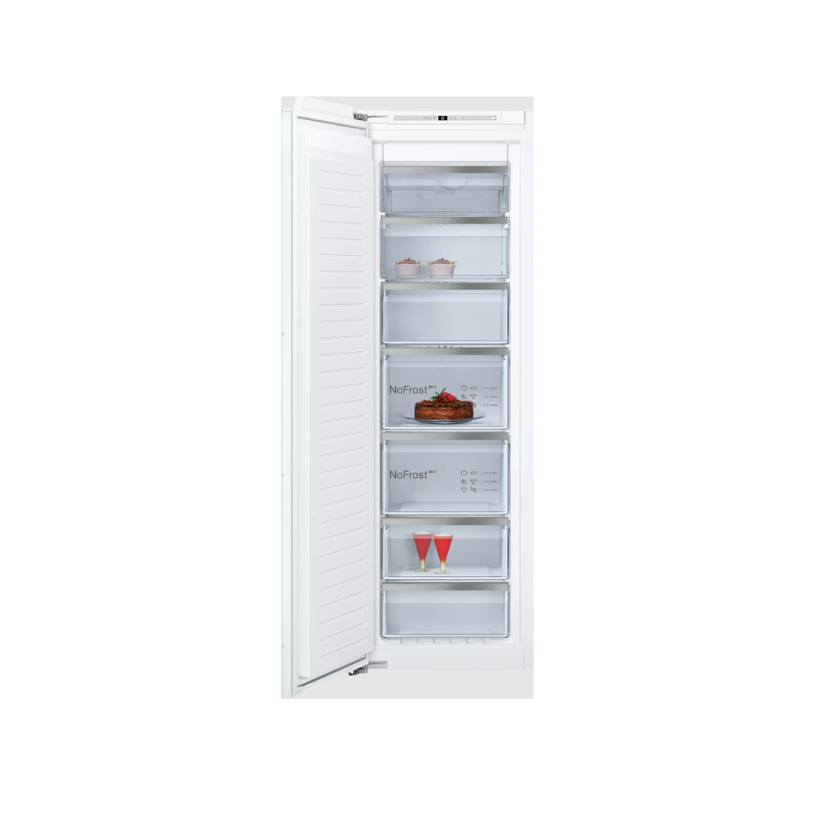 Neff Hellgrau Einbaugefrierschrank "Gi7813ce0", Energieeffizienz: E (A-G), Silber, B:55,8Cm H:177,2Cm T:54,5Cm, Gefrierschränke, No Frost: Nie Wieder Abtauen - Bild 6