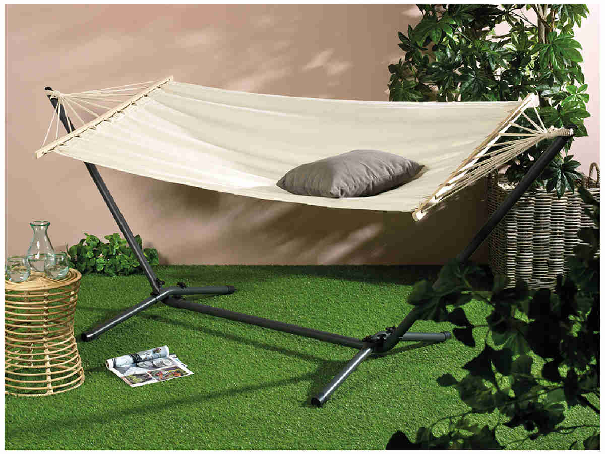 Hamac Modèle Hawai Outdoor Lisse 100x200cm Couleur Blanche