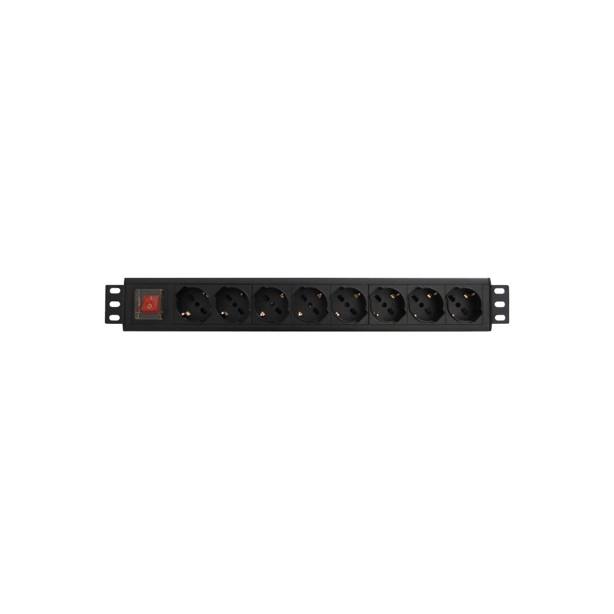 Wp WPN-PDU-G01-08 Stromverteilungseinheit (PDU) 8 Steckdose(n) AC 1,5U Schwarz, USV Zubehör - Image 3