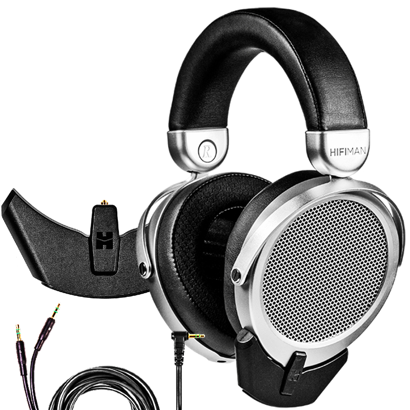 HIFIMAN Deva-Pro Over-Ear Full-Size Open-Back Planar Magnetic Headphone with Bluetooth Dongle/Receiver, Himalaya R2R Architecture DAC, Easily Switch Between Wired and Wireless, Bluetooth 5.0, Silber - Bild 3