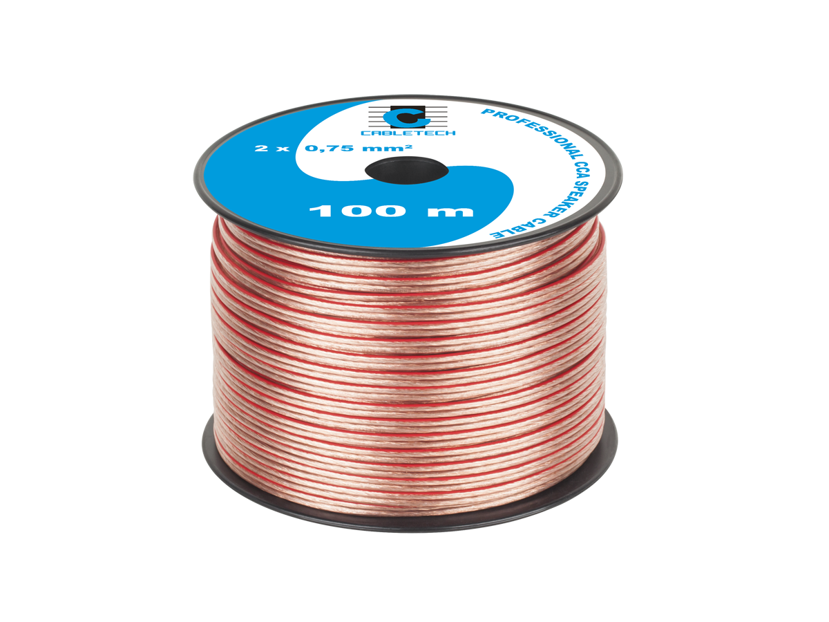 Cabletech Säulenkabel CCA 0,75 mm 100 m (100 m, 0.75 mm²), Lautsprecherkabel - Bild 4