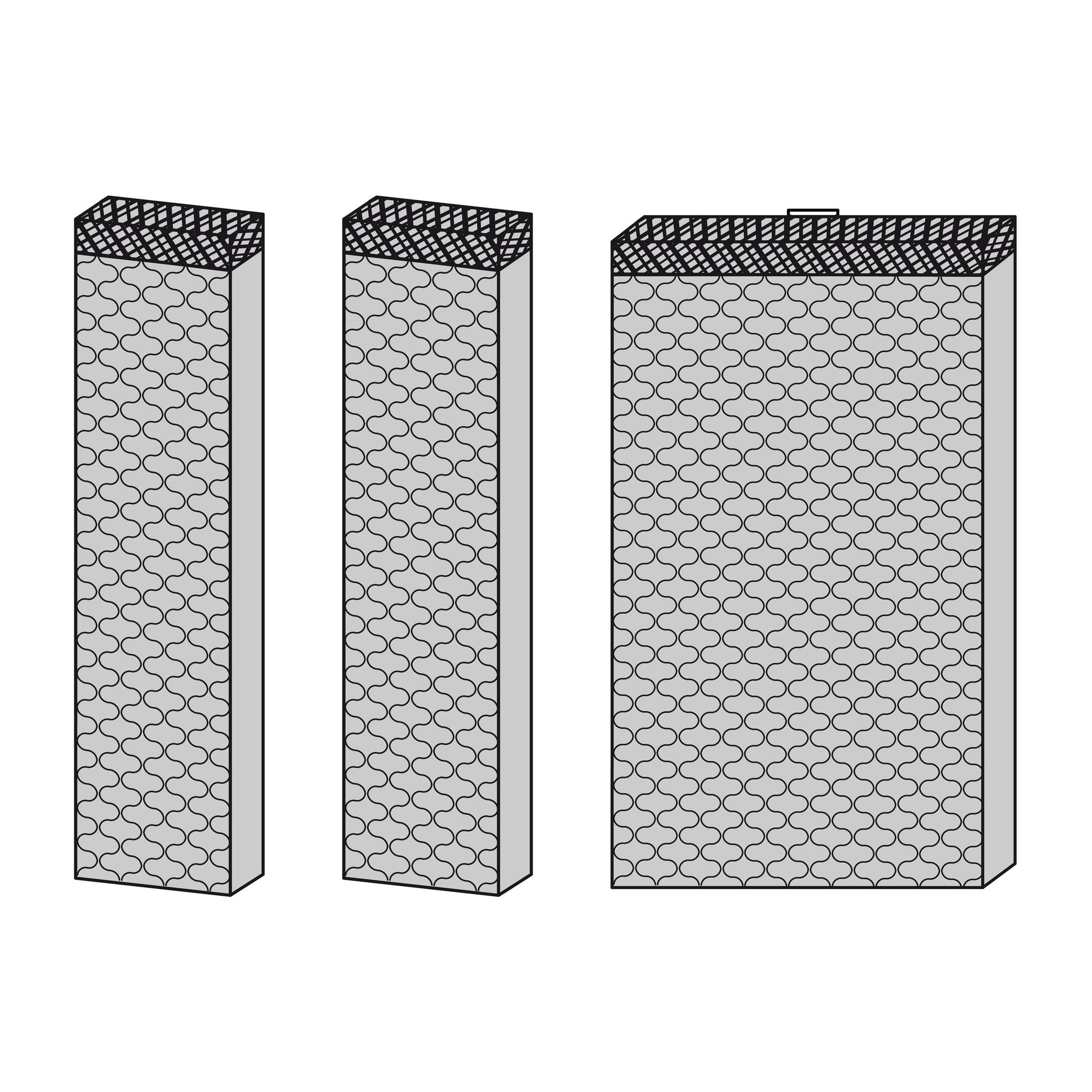 PAE 31 Verdunstungsfilter (3-tlg.)