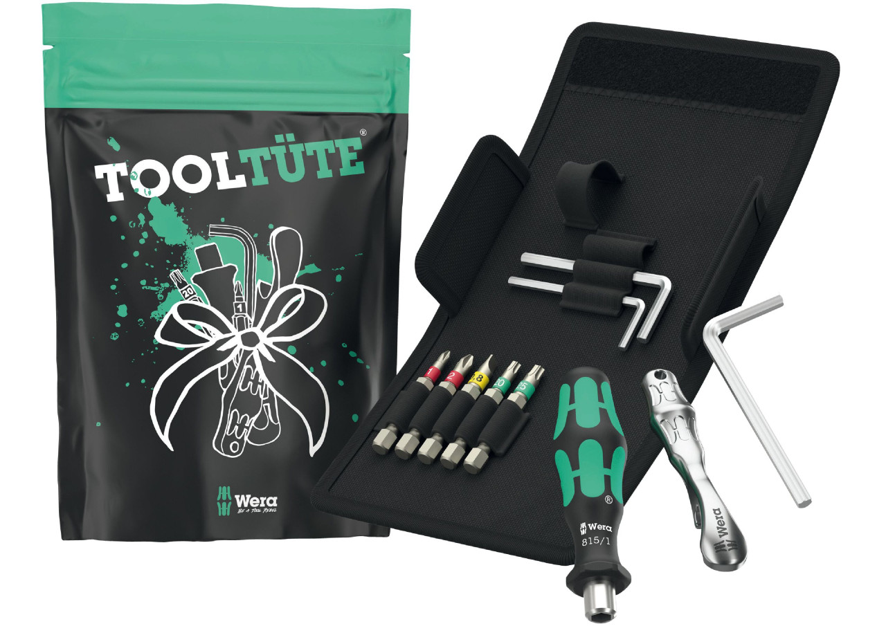 WERA Werkzeugset »Tooltüte«, 9 Teile + Tasche - gruen - Image 3