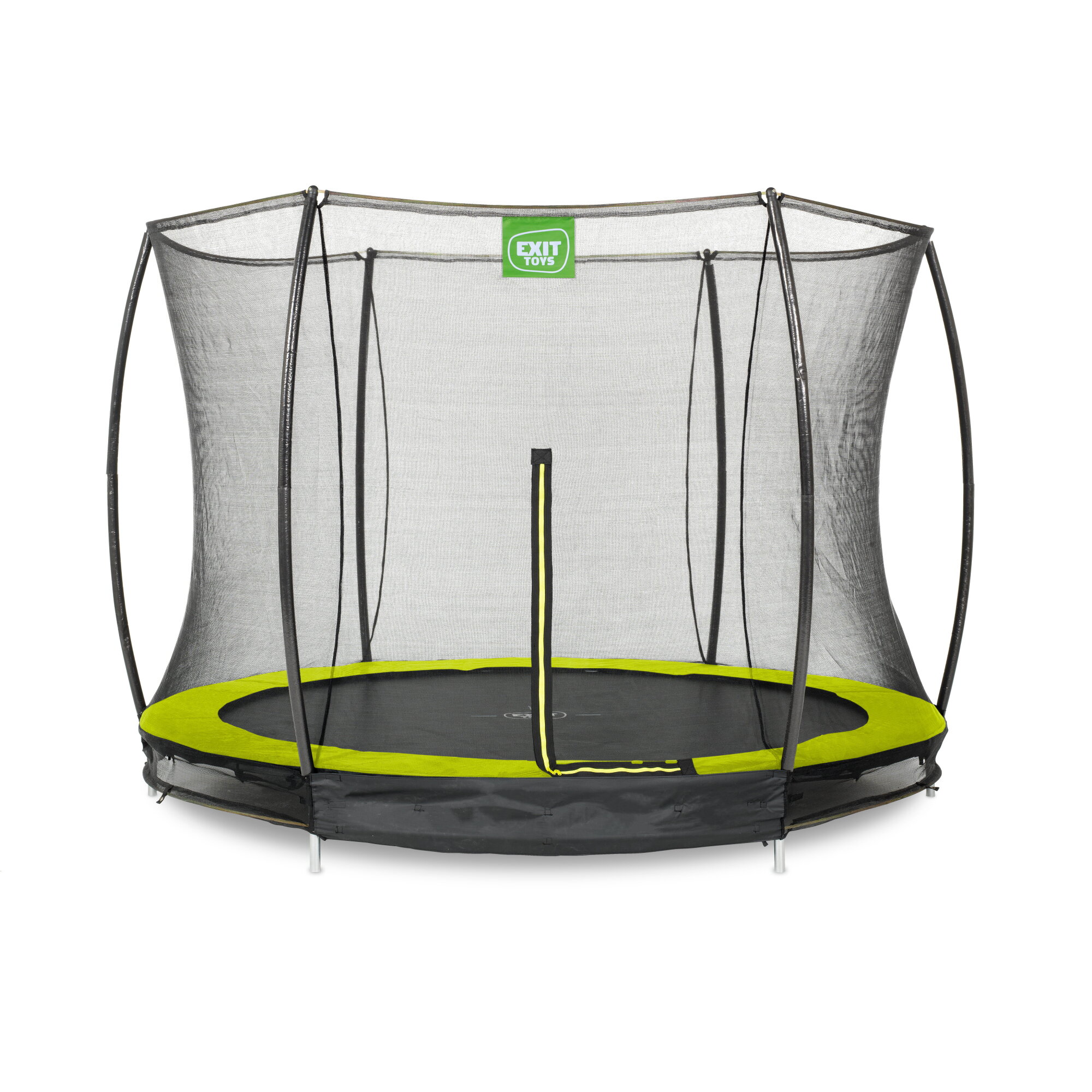 EXIT Toys Silhouette Gartentrampolin rund, 305 cm Durchmesser, maximale Belastung 100 kg, inklusive Sicherheitsnetz in Schwarz - Bild 4