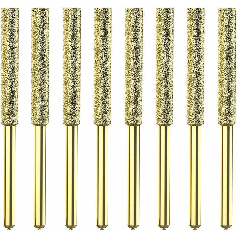 Affûteuse de chaîne de tronçonneuse, meule diamantée revêtue titane, 4,8 mm, lot de 8