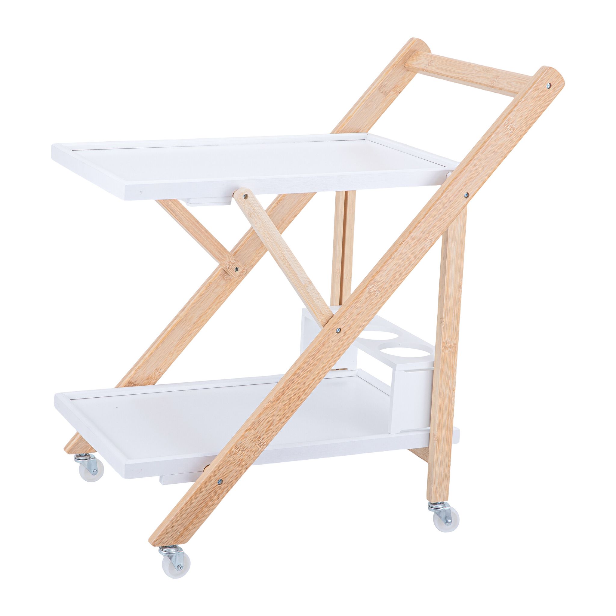 Relaxdays Servante En Bambou Pliable