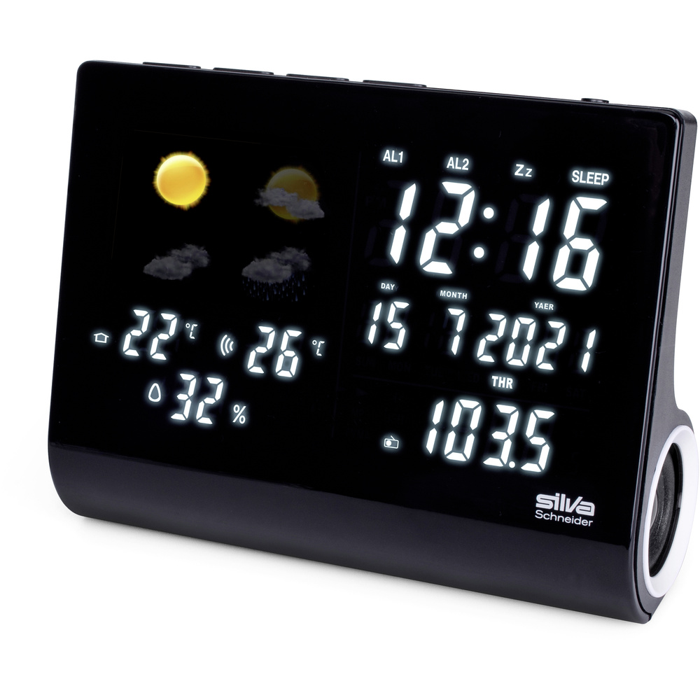 Silva Schneider Schwarz - Ur-Ws 1500 Radiowecker Ukw Akku-Ladefunktion, Weckfunktion