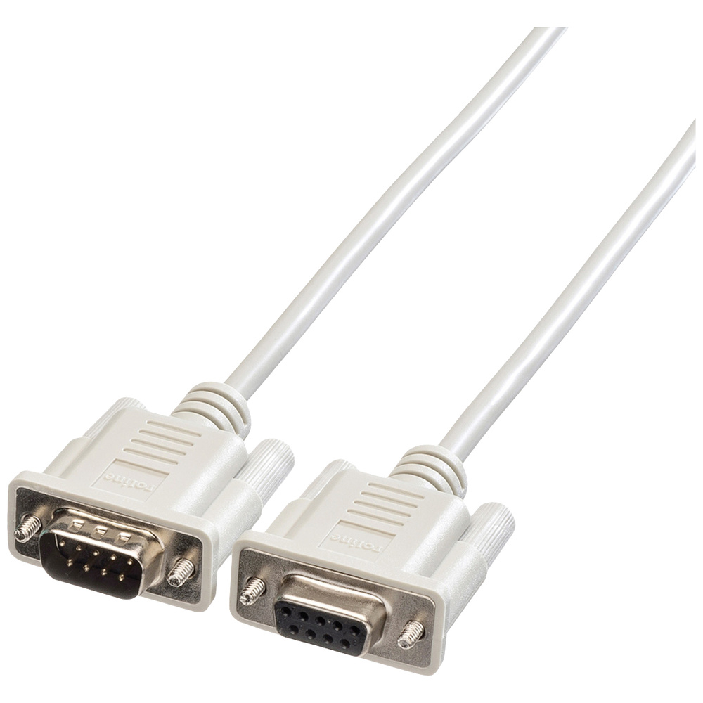 Roline Grau Seriell Anschlusskabel [1X D-Sub-Stecker 9Pol. - 1X D-Sub-Buchse 9Pol.] 3.00 M - Bild 6
