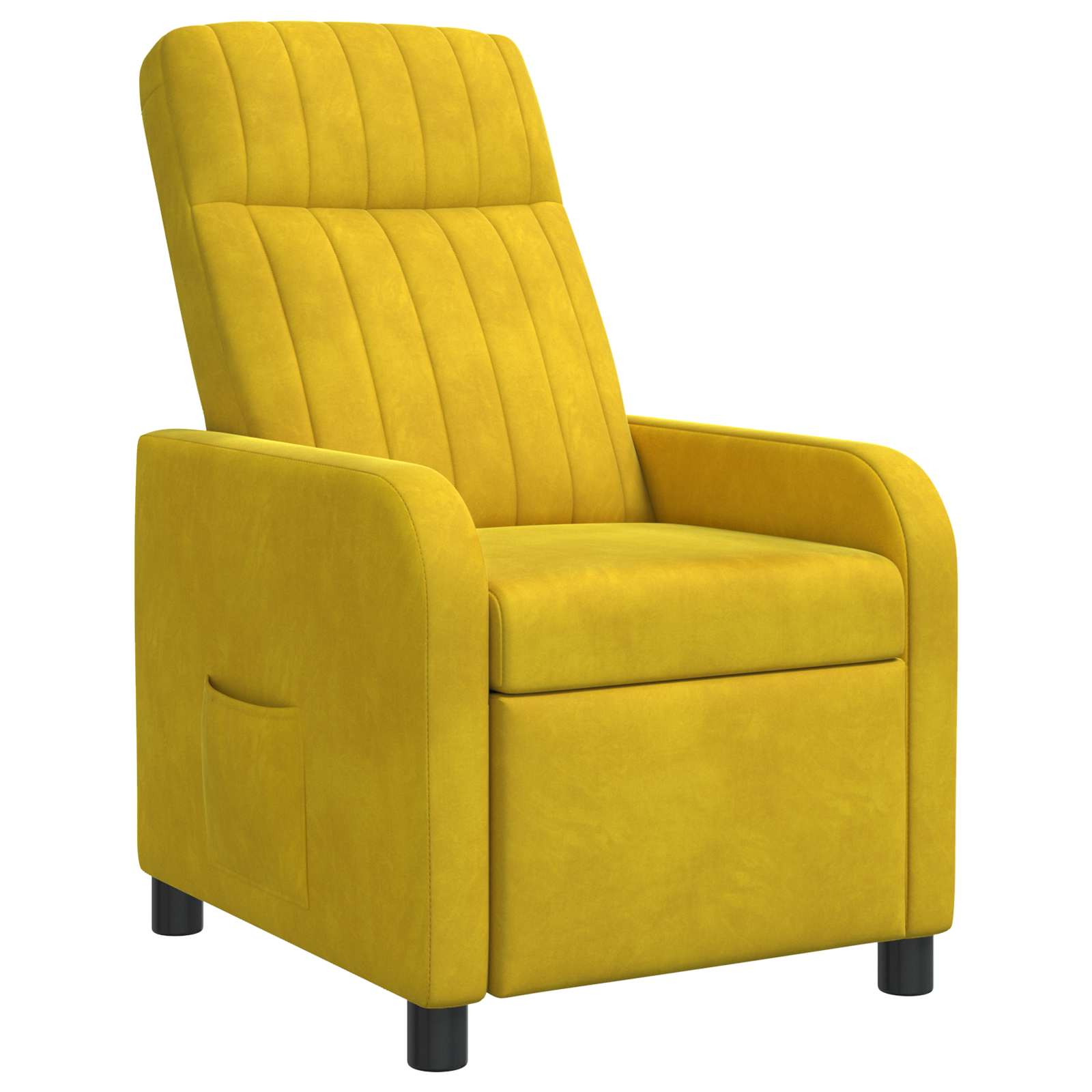 Poltrona Reclinabile Giallo Velluto v Vidaxl