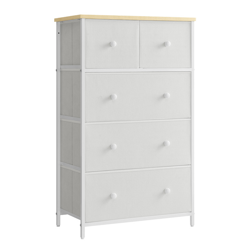 Songmics - Commode Avec 5 Tiroirs En Tissu
