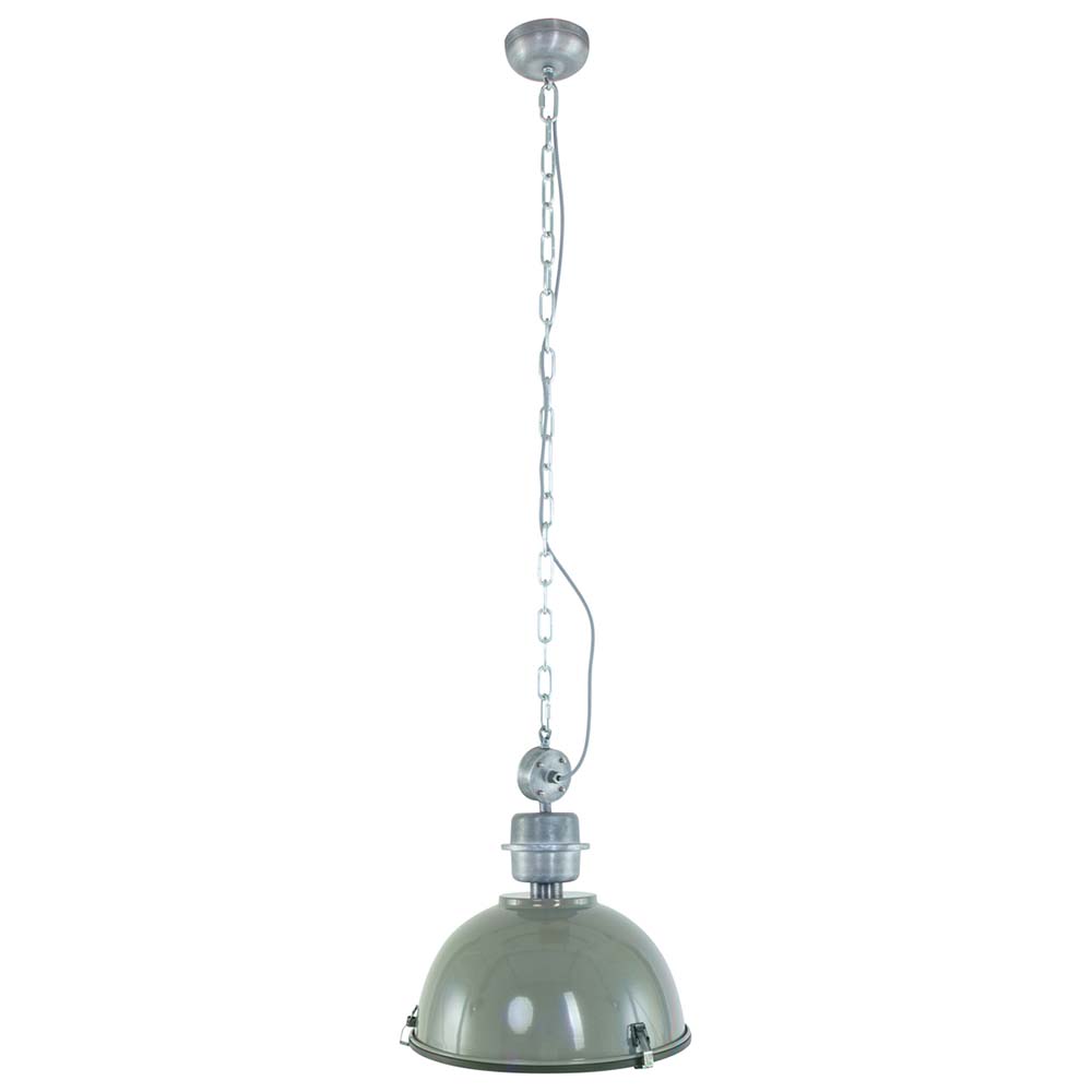 Pendelleuchte BIKKEL, Ø 42cm, E27 max. 60W, Abdeckung satiniert / Metall-schirm, - Bild 3