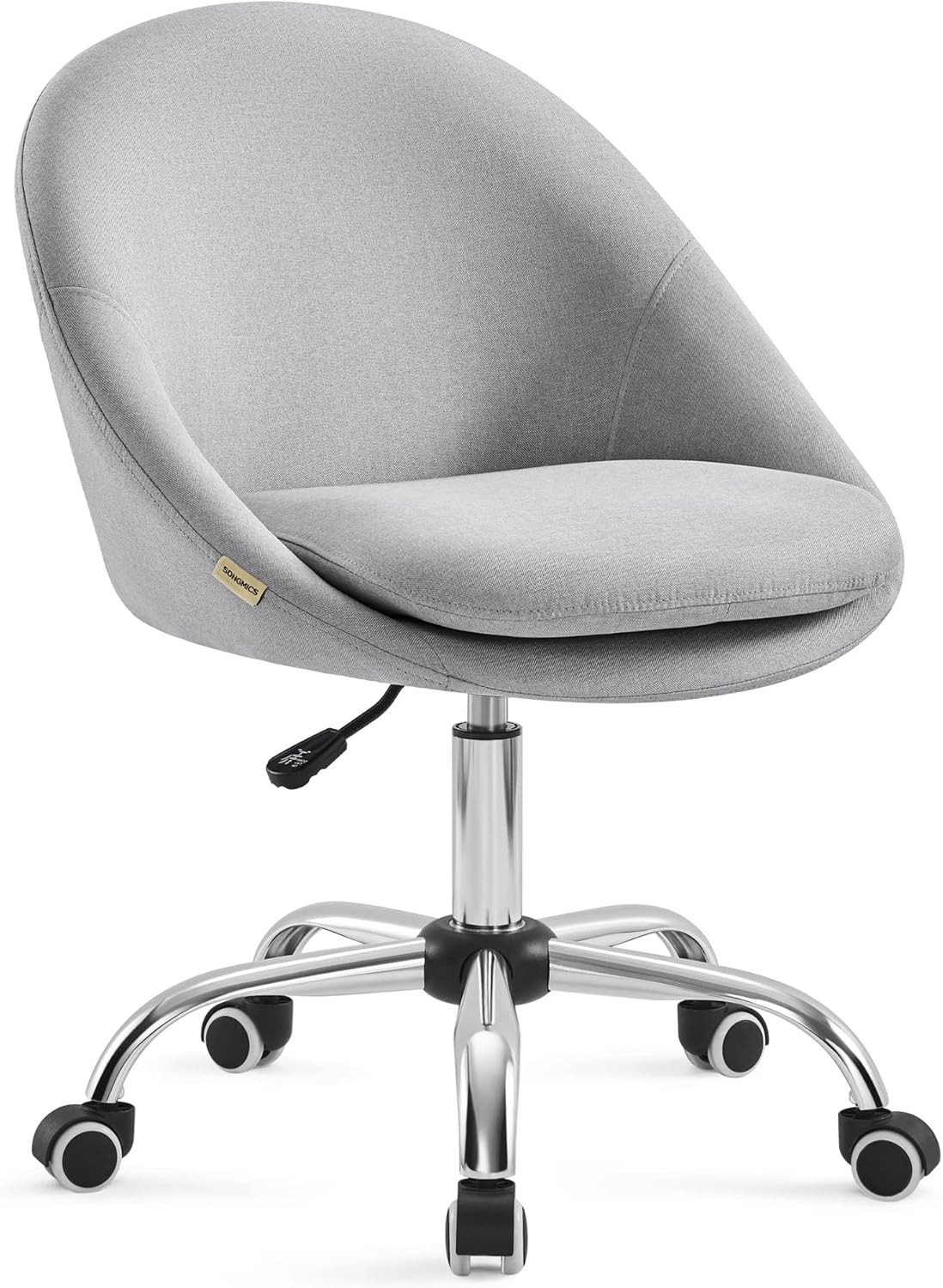 Songmics – Chaise De Bureau Réglable En Hauteur – Rembourrage En Mousse