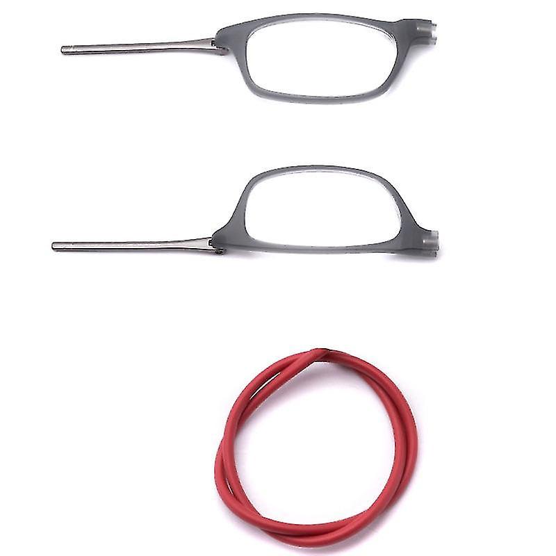 Lunettes de lecture magnétiques à suspendre autour du cou, aimant portable, gris et rouge