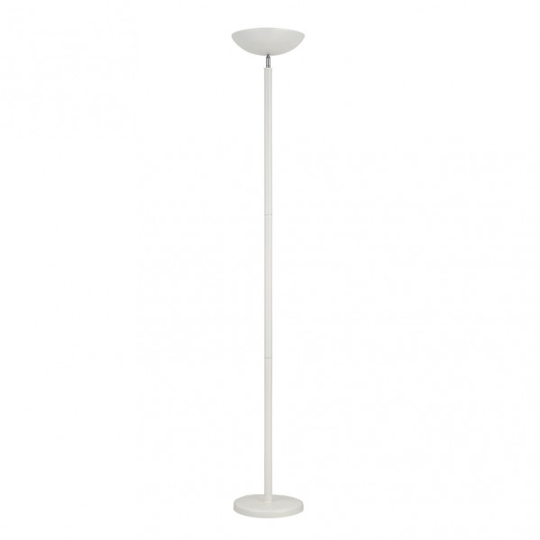 Piantana De Soggiorno Luyten 2xe27 Bianco Opaco 180x27x27 Cm