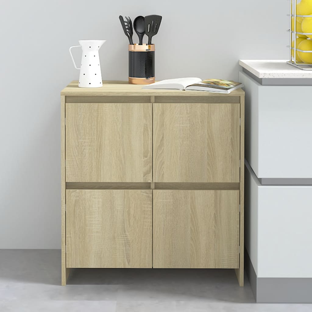 Buffet Chêne Sonoma 70x41x75 Cm Bois D'Ingénierie Vidaxl