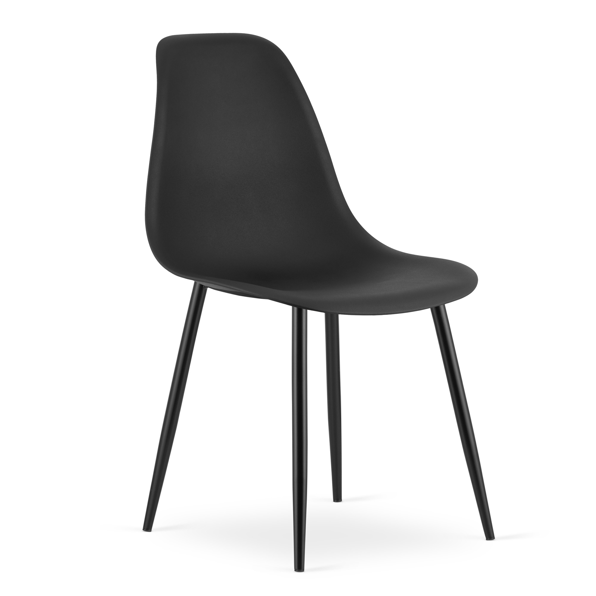Akord Wat Stuhl Schwarz / Schwarze Beine X 1