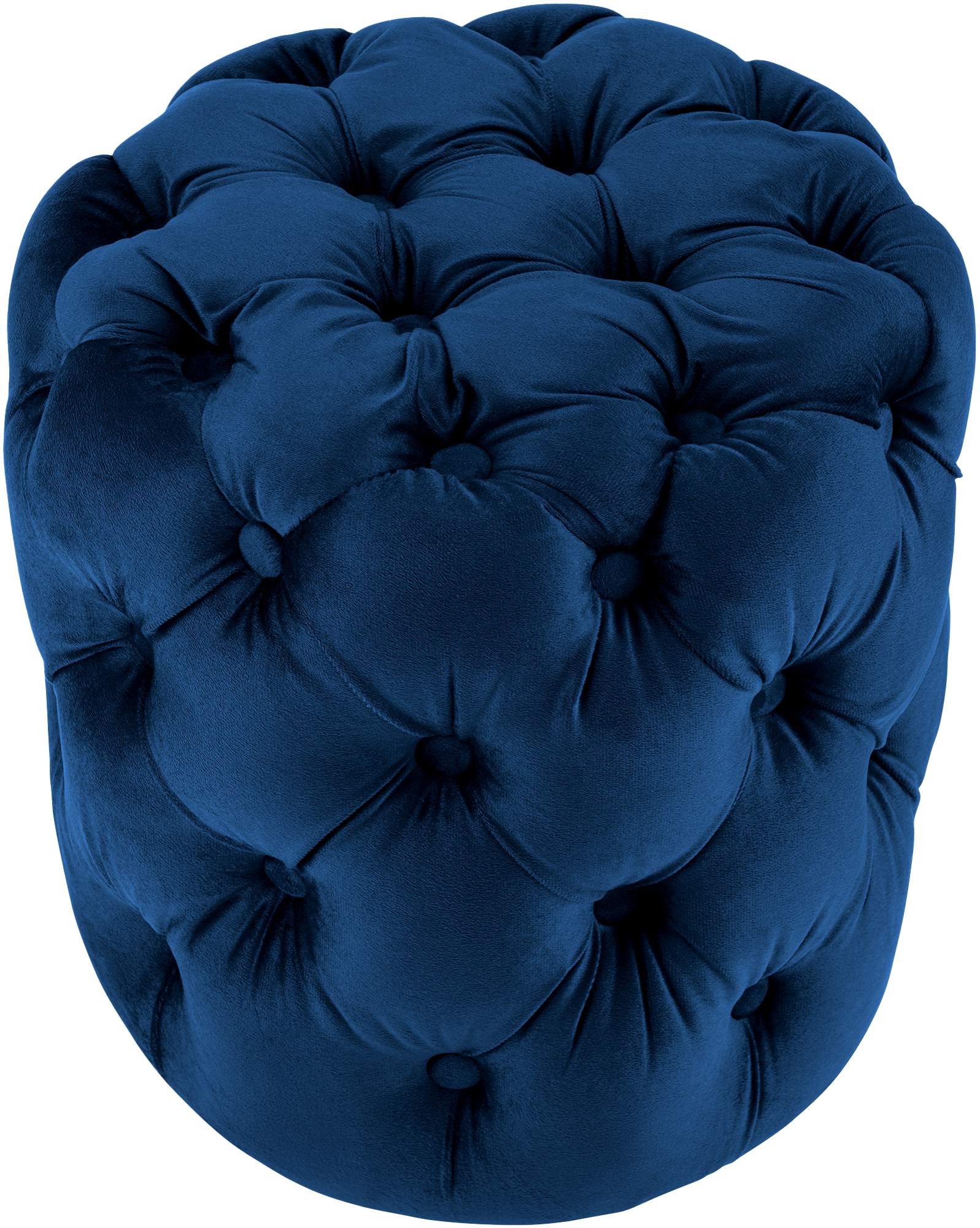 Clp – Tabouret Bas Drancy En Velours Capitonné – Design Chesterfield