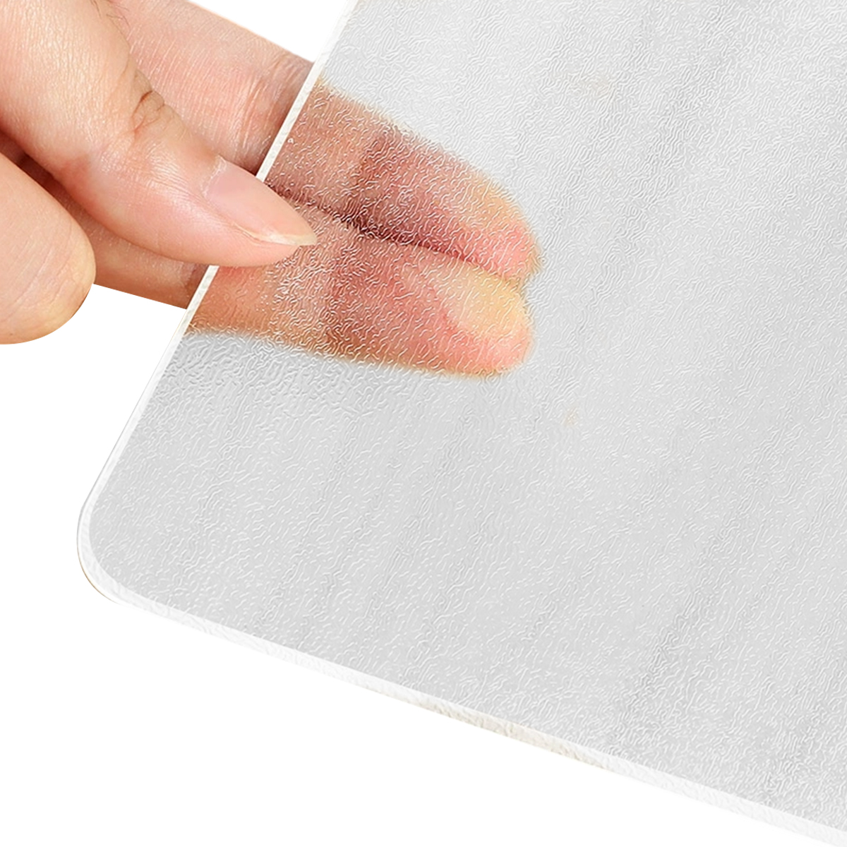 Tapis de sol en vinyle transparent, résistant aux glissades, épais et ferme, découpable aux ciseaux