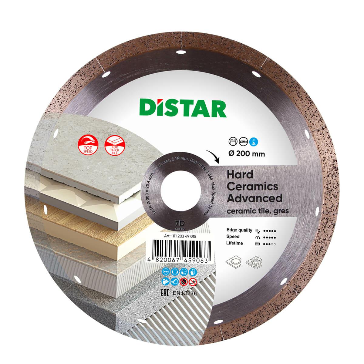Coco Distar Hartkeramik-diamanttrennscheibe 200 X 1, 3 X 10 X 25, 4