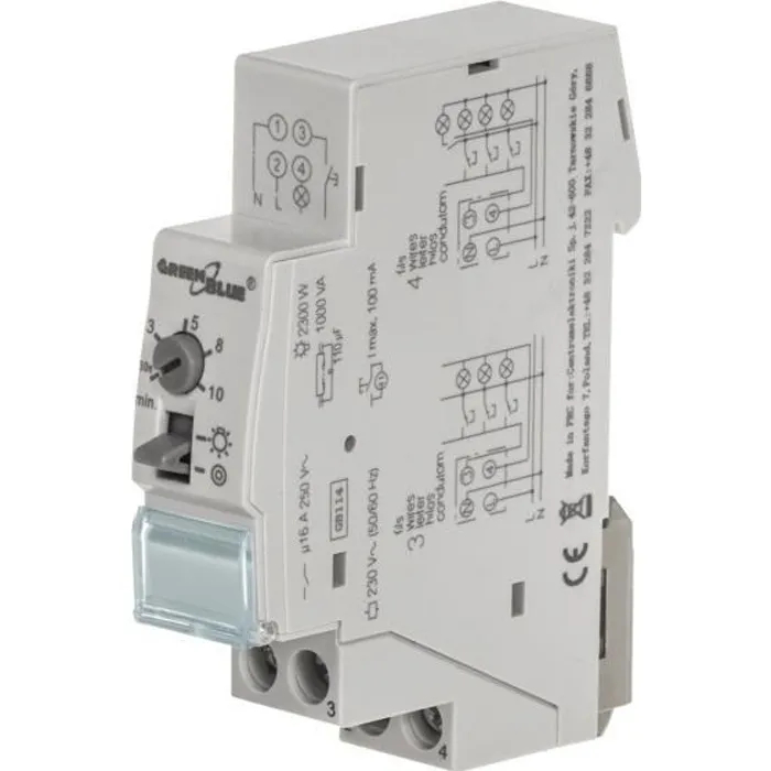 Greenblue Licht Zeitschalter Gb114 16A 250V Einstellbar