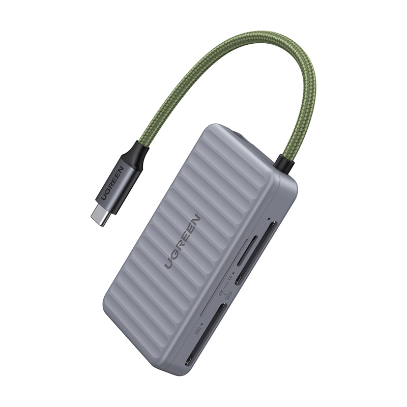 Ugreen Card Reader (USB-C), Speicherkartenlesegerät, Grau, Silber - Bild 4