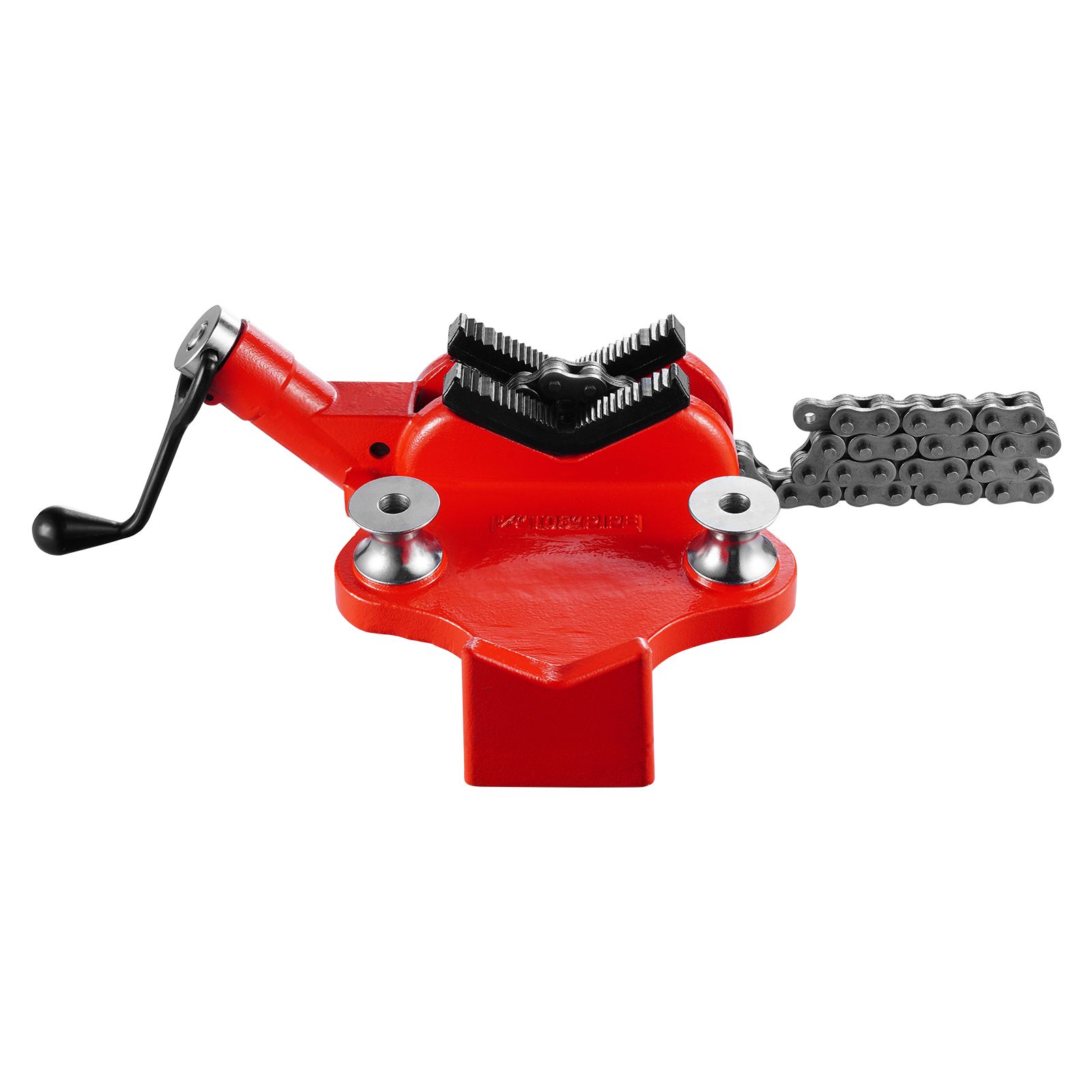 Étau à chaîne pour tuyaux 1/2" à 8", base en fonte, chaîne 34,6", mâchoires en V amovibles