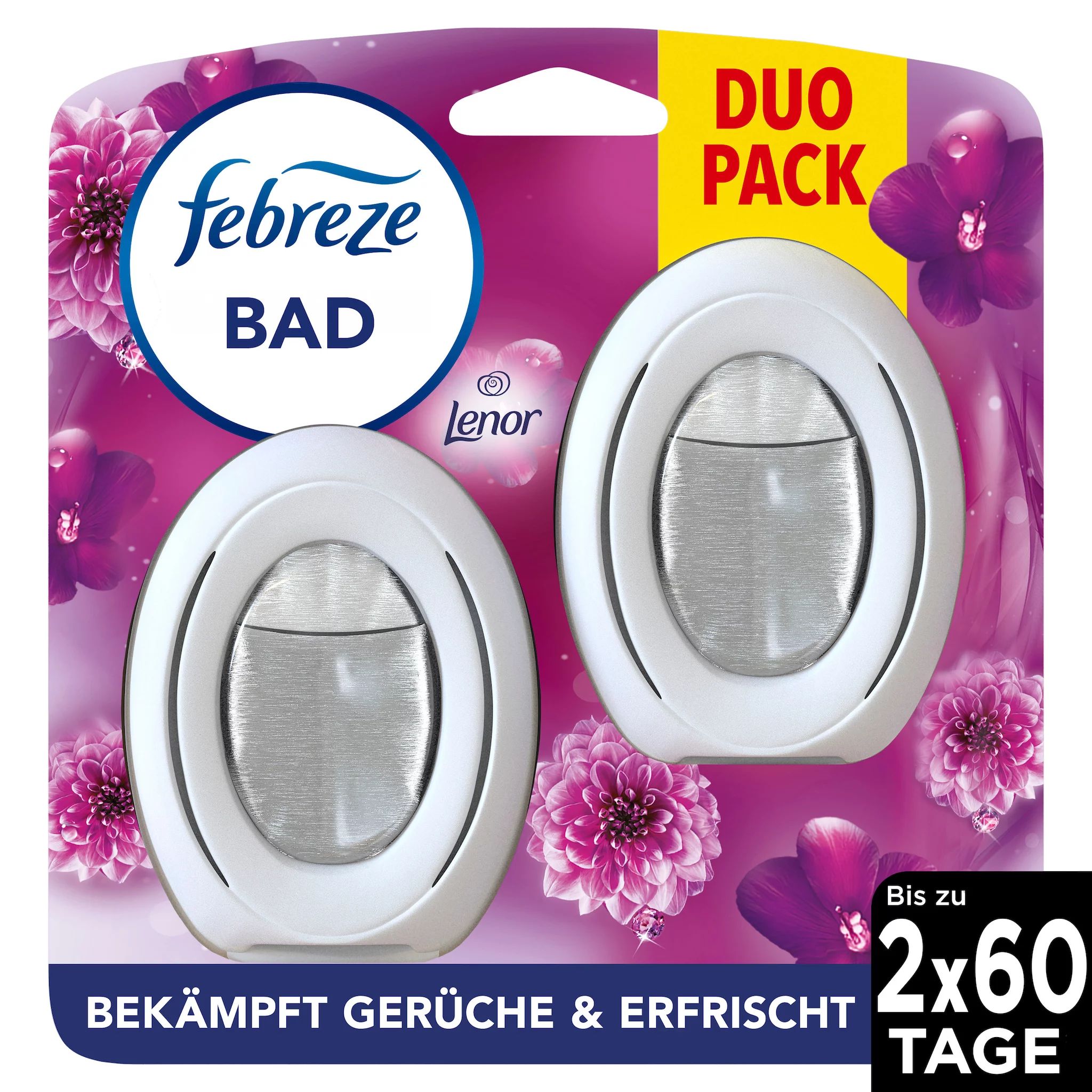 Febreze Bad Lufterfrischer Amethyst Duo, 16Ml Lufterfrischer