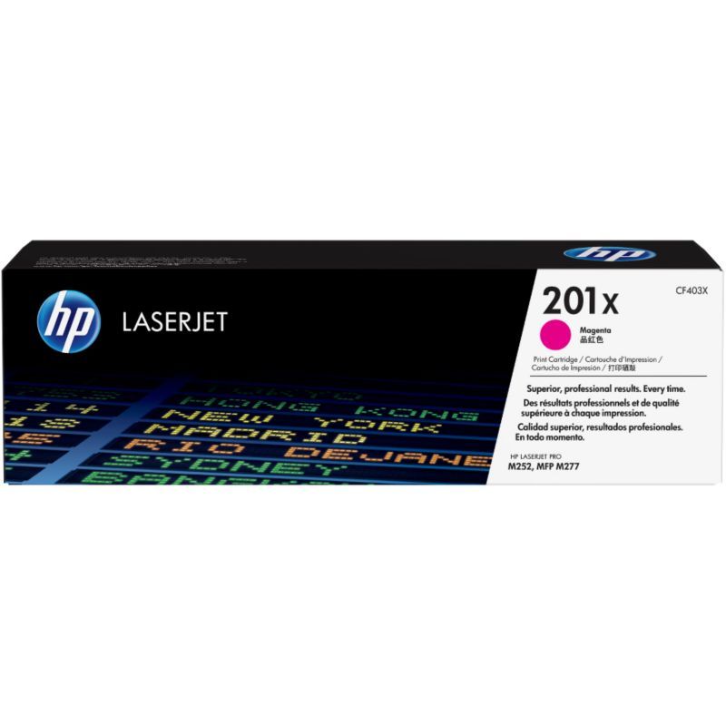 Hp 201x Toner Laserjet Magenta Grande Capacite Authentique Cf403x Pour Hp Color Laserjet Pro M252/m274/m277