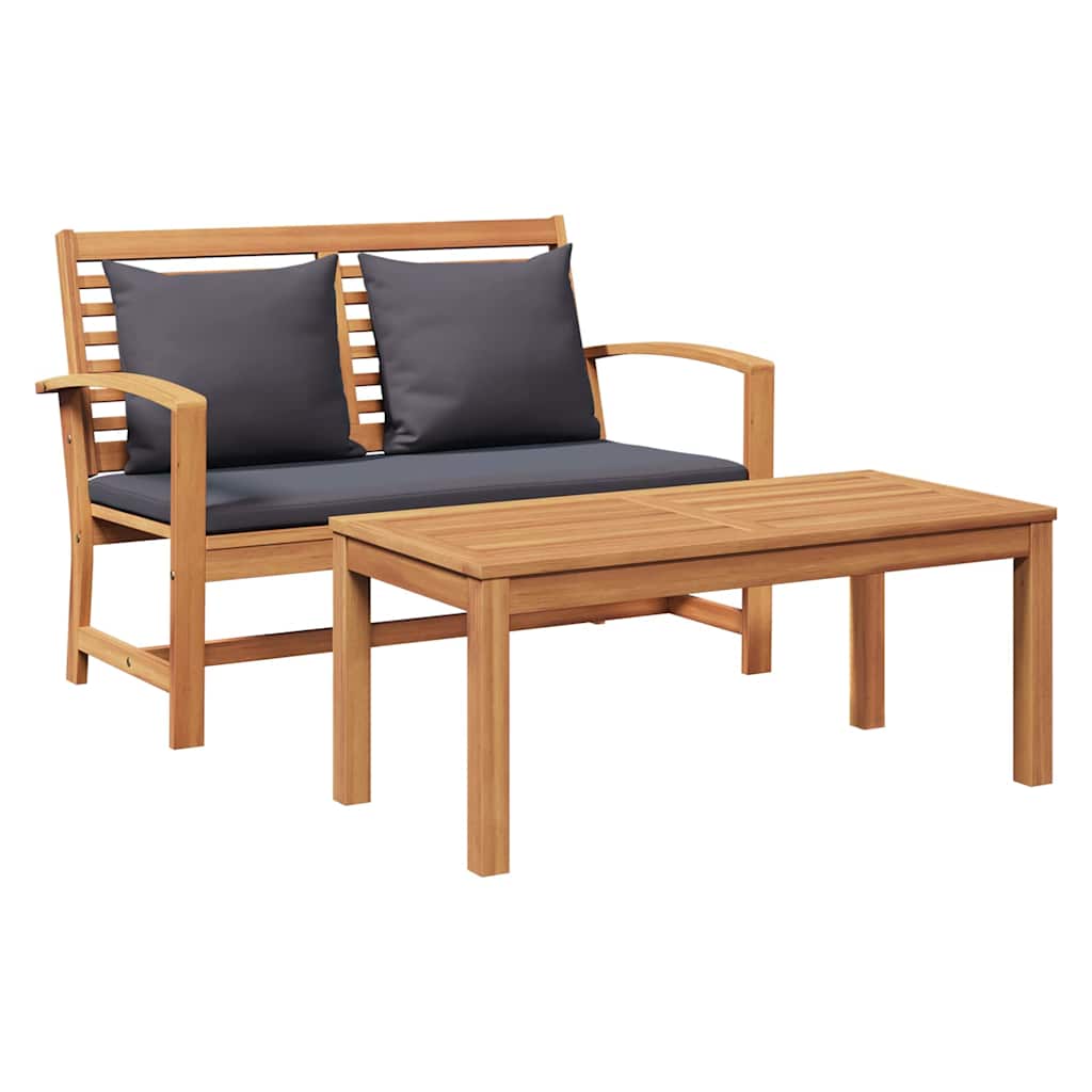 Vidaxl - Banc De Jardin Naturel 110 X 64 X 76.5 Cm Bois De Teck Solide