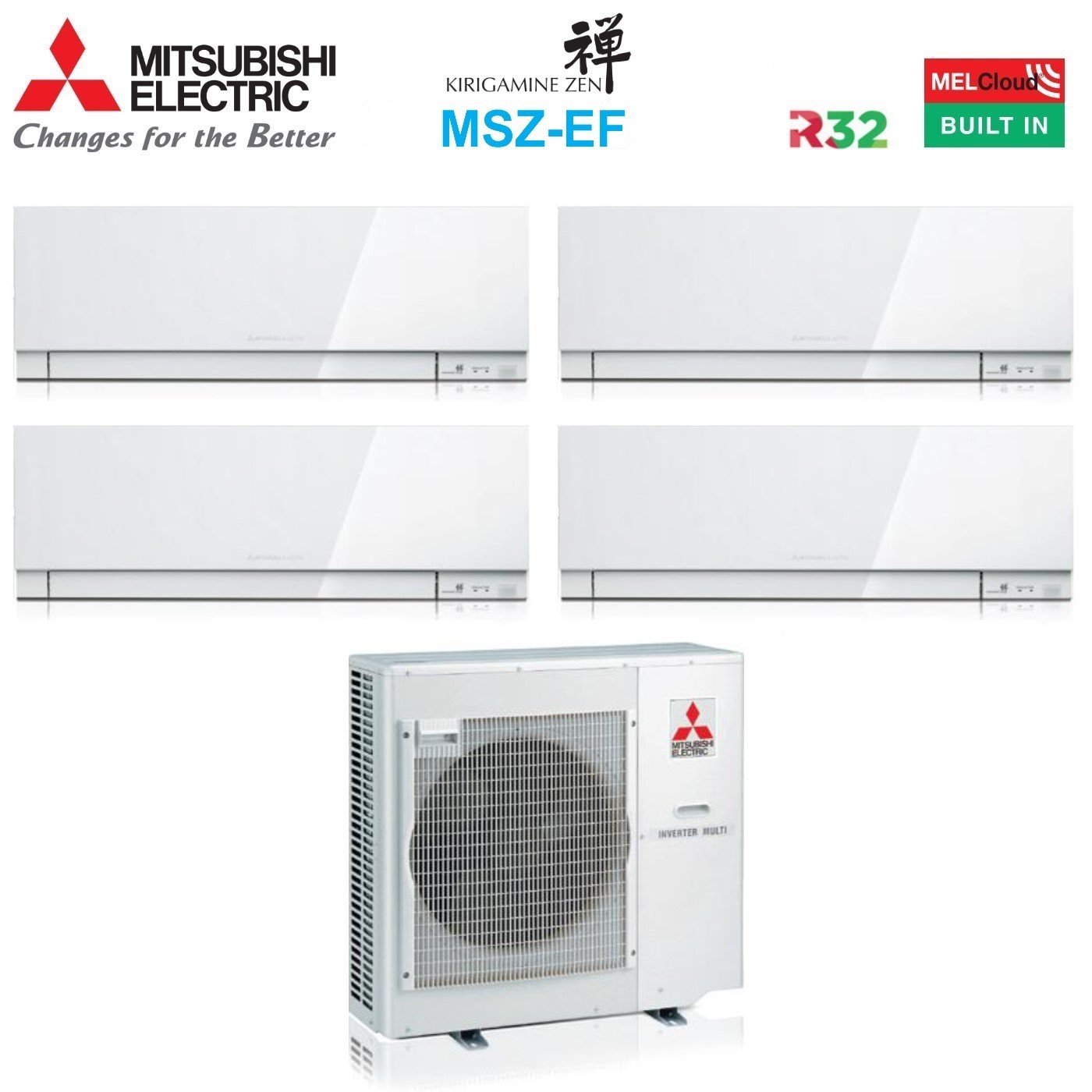 Climatizzatore Mitsubishi Electric Kirigamine Zen 8 Kw Raffreddamento 8 8 Kw Riscaldamento