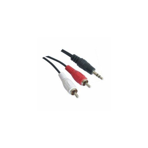 Nano Cable Schwarz Nanokabel - Stereo-Audiokabel, 3,5/M-2Xrca/M-Buchse, 3,0M