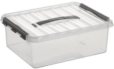 Sunware Aufbewahrungsbox Q-Line mit Deckel 40 x 30 cm 12 L transparent - Bild 2
