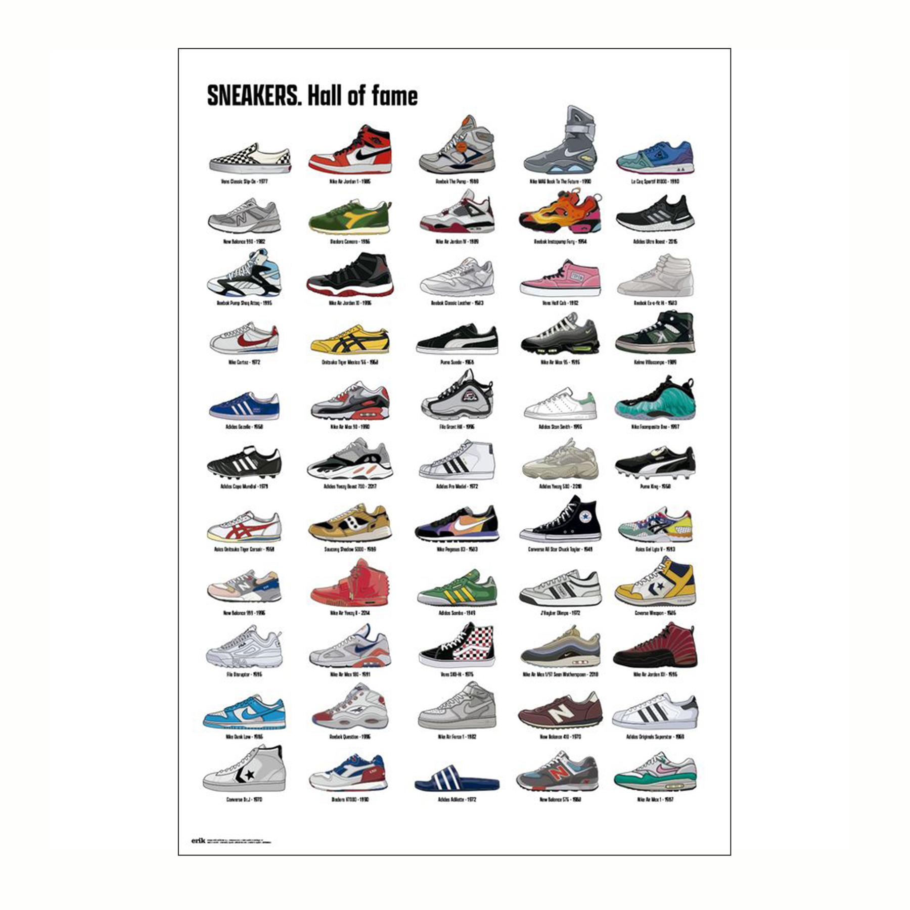 Grupo Erik Mehrfarbig Poster Sneakers Hall Of Fame