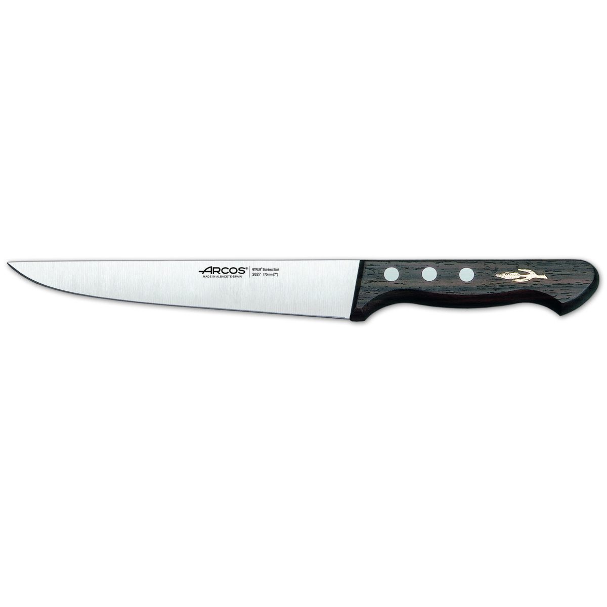 Arcos Braun Küchenmesser Palisanderholz 262700 Rostfreier Stahl Nitrum Und Mango Palisanderholz Mit 17 Cm Klinge Und Klingenhülse - Bild 2