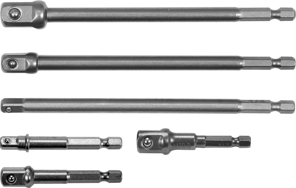 Für YATO YT-04629 HEX adapter for sockets-1/4, 3/8 1/4, 3/8, 1/2 6pcs - Bild 4