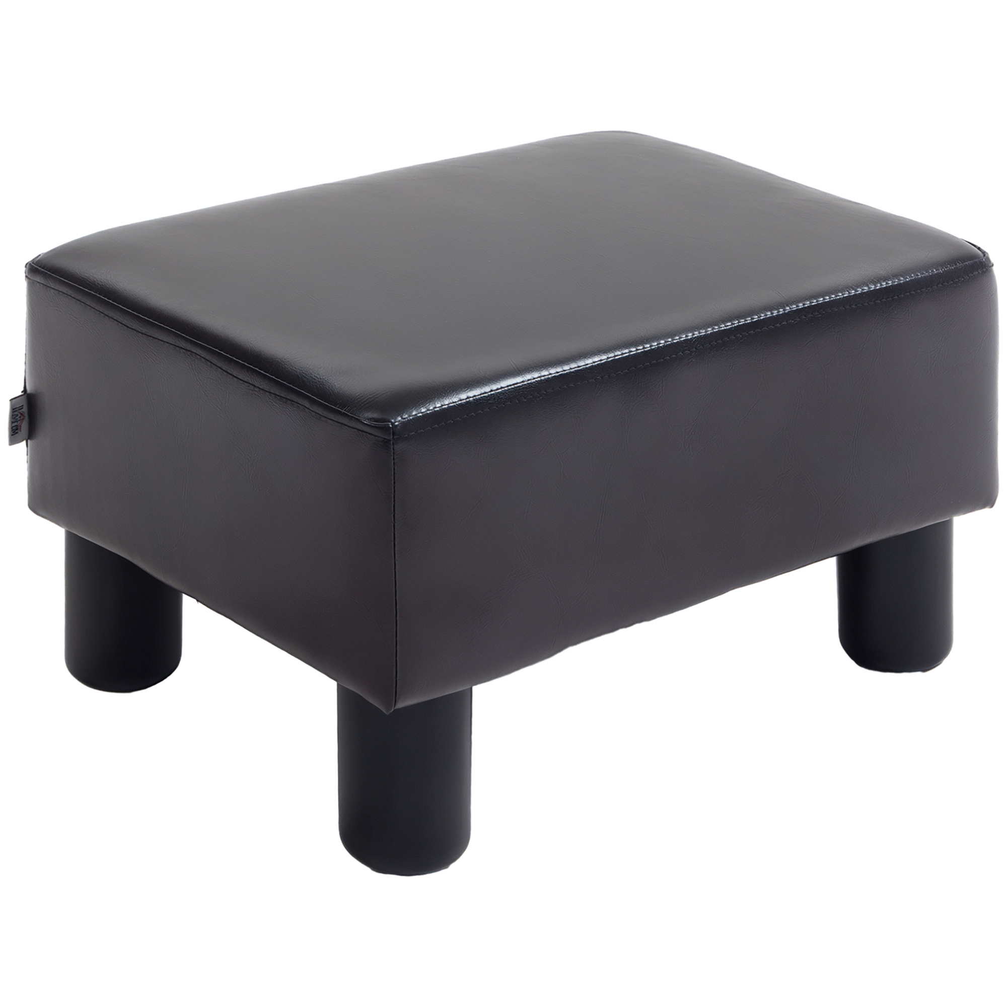 Sitzhocker Hocker Mit Kunstleder Moderner Fußhocker Kunstlederhocker Ottomane Für Schlafzimmer, Wohnzimmer, Braun - Homcom