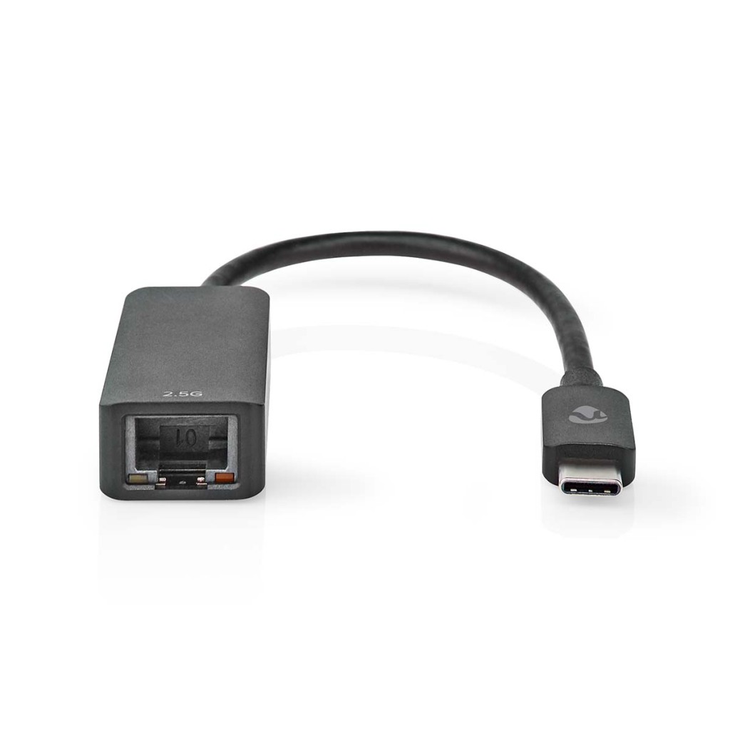 Nedis Schwarz Adapter Ccgb64960bk02 Usb-C Auf Rj45 2,5 Gbps 0,2 M - Bild 6