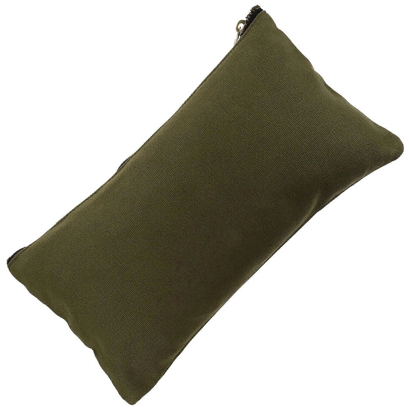 Sac à outils en toile avec fermeture éclair, alliage d'aluminium, vert olive, lot de 4