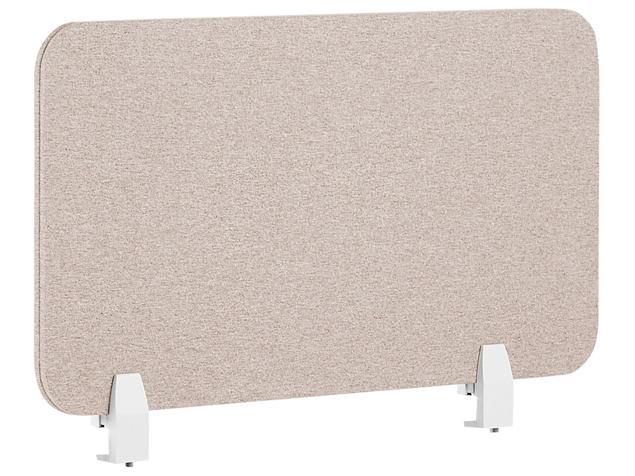 Beliani Desk Screen 80 X 40 Cm Beige Wally