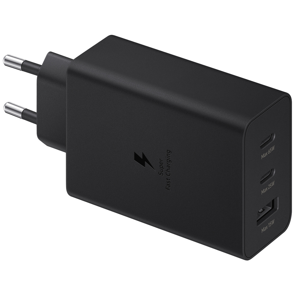 Samsung Schwarz Ep-T6530n Usb Ladegerät 65 W 1X Usb-A, 2X Usb-C® Usb Pd Ohne Kabel