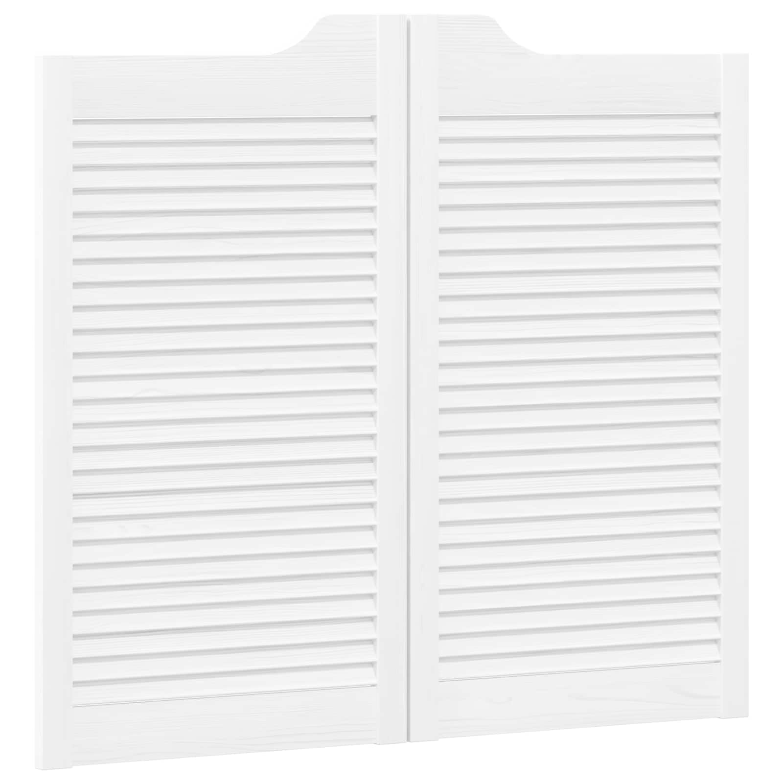 Vidaxl Swing Doors 90 X 50 Cm Solid Pine Wood White