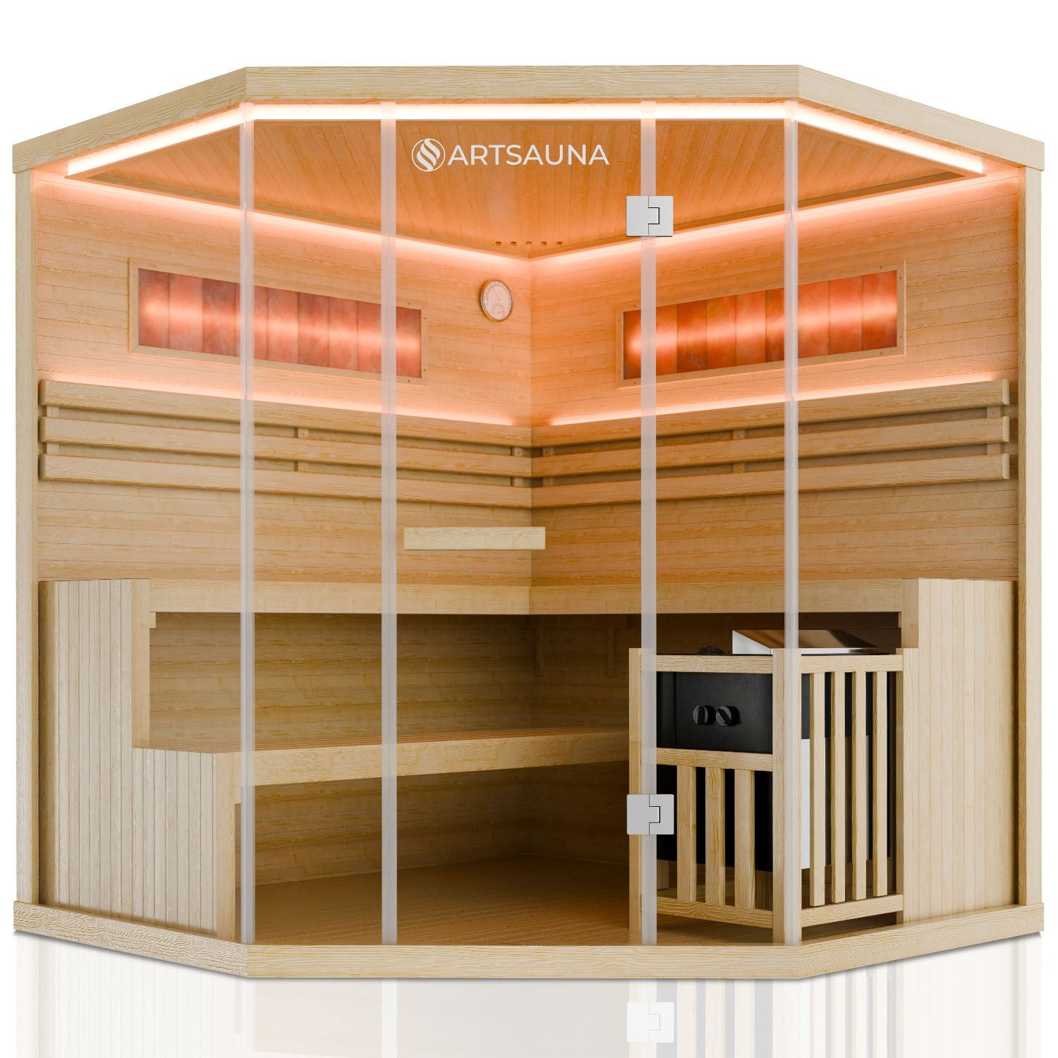 Sauna intérieur Vantaa 180 - Pierre de sel | Artsauna |