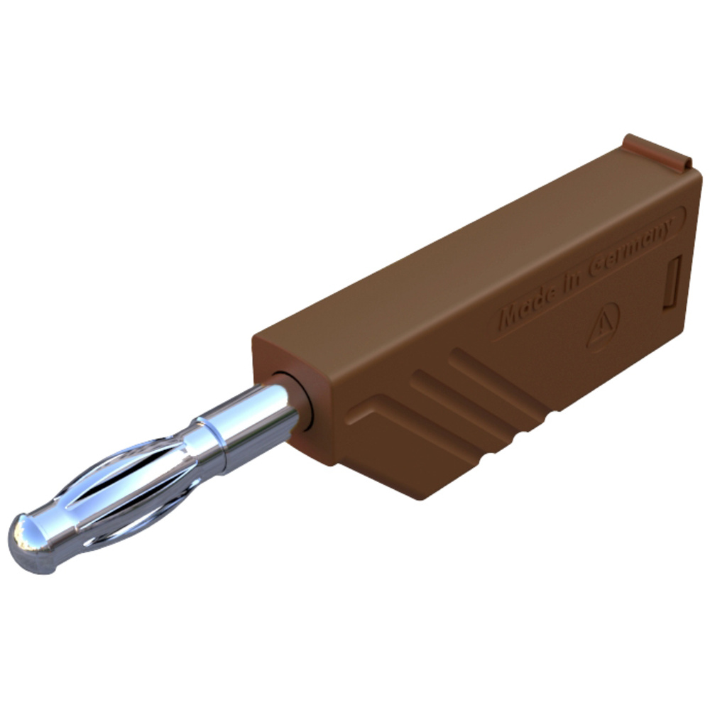 Sks Hirschmann Braun Las N Ws Lamellenstecker Stecker, Gerade Stift-Ø: 4 Mm 1 St.