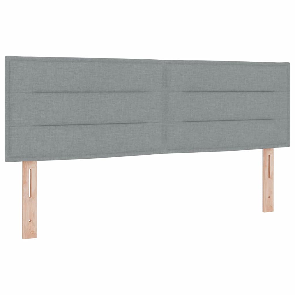 Tête De Lit Hauteur Réglable Manuel Gris Clair 160 Cm Tissu Vidaxl