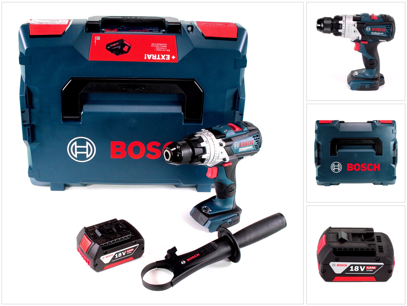 Bosch Professional Bosch Gsb 18v-110 C Akku Schlagbohrschrauber Professional 18v 110nm + 1x Akku 5, 0 Ah + L-boxx - Ohne Ladegerät