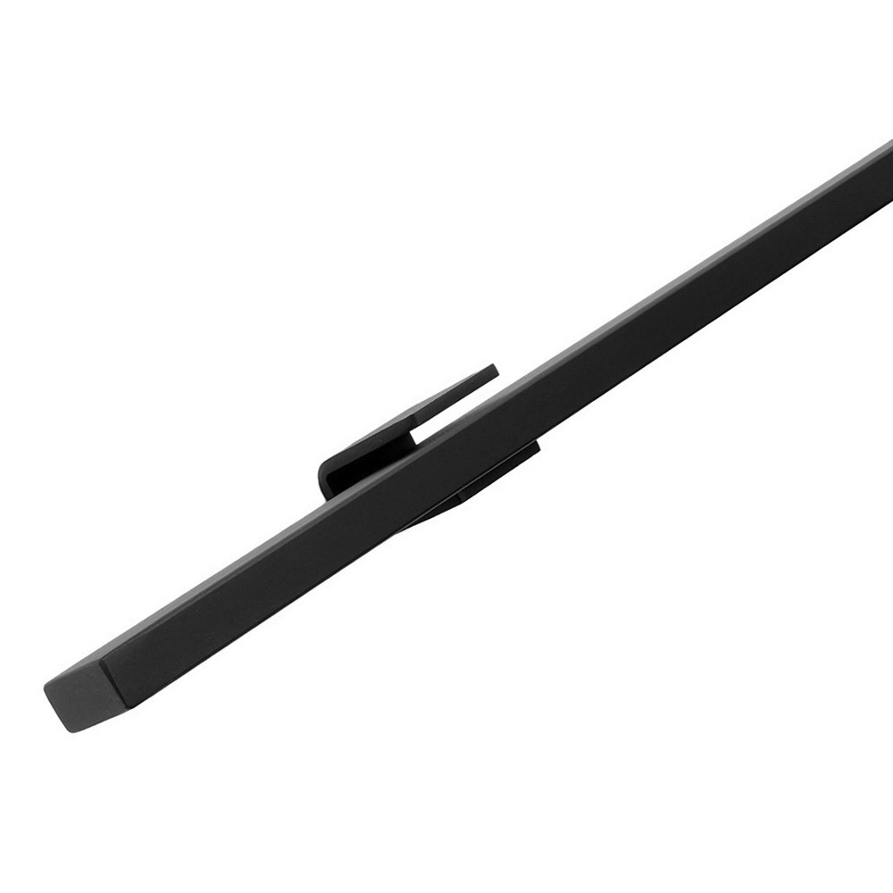 Vivol - Design-stahl-geländer - Rechteckig - Schwarz - 70 Cm - 2 Halter